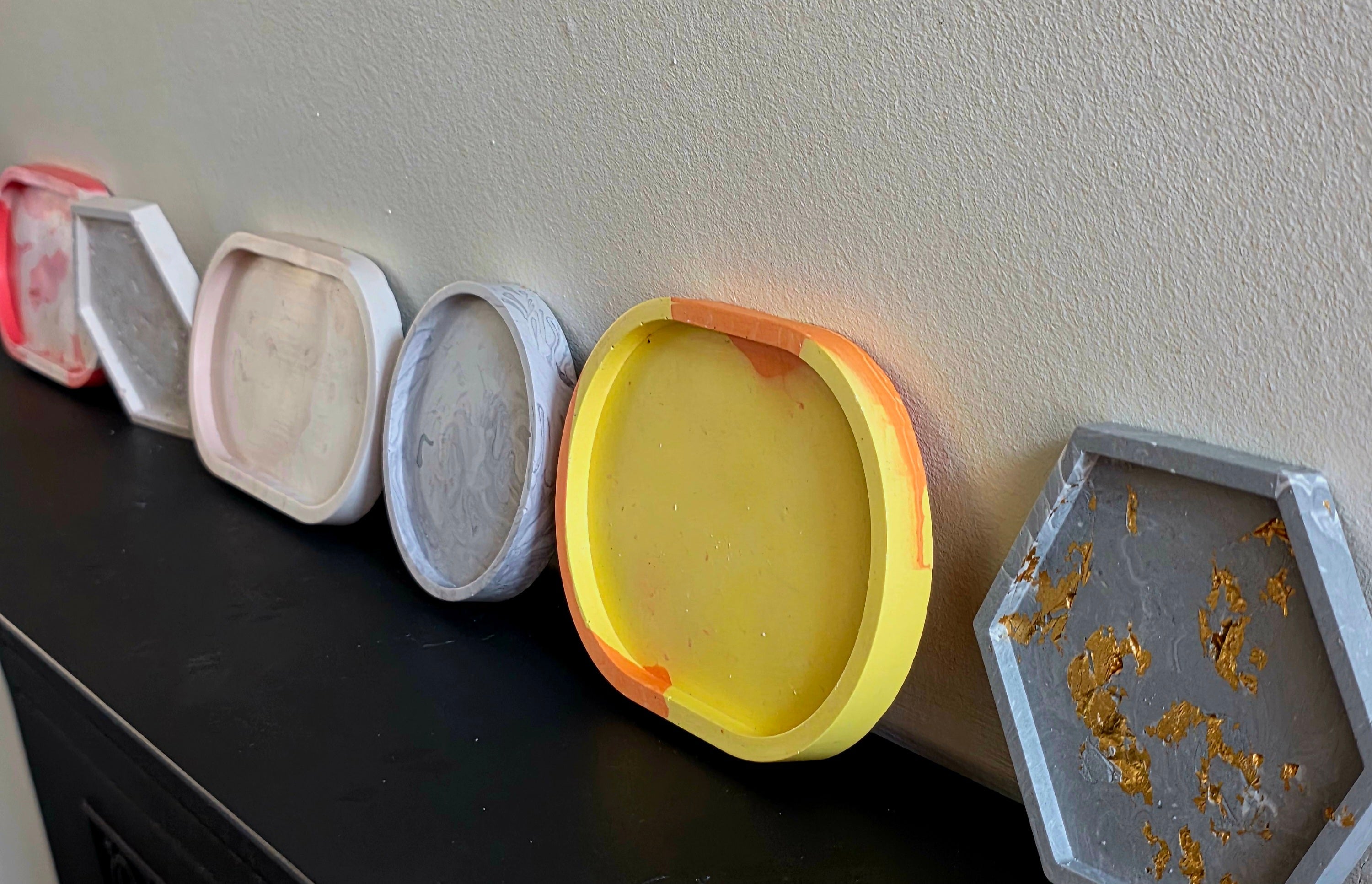 Jesmonite handmade trays