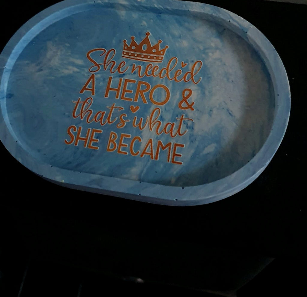 large oval multipurpose tray